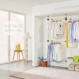 국내생산행거 수납행거 자취방 국내생산 우수 옷정리대 바구니1단 (WFK9KLB)