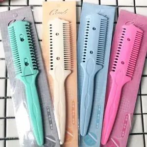 고품질 앞머리 셀프 커트 사각 빗 머리손질 헤어컷 미용 헤어커팅 (WFK9FQ5)