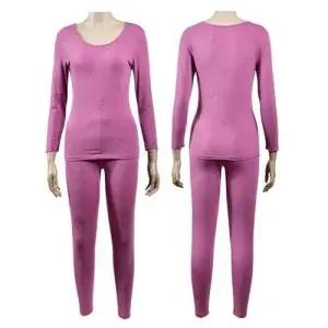 VIVADAY-SB112 따뜻한 플라워 패턴 여성 내의세트 W9877A5