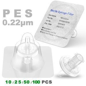 멸균 기 필터 PES 멤브레인 0.22μm 기공 크기 직경 13mm Ks-tek에서 개별 포장 1050100