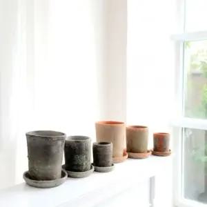 3개셋트 빈티지 천연이끼 고토분 원통 실린더 (WFKAD8N)