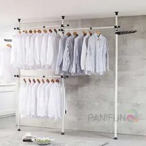 [하프클럽/]코너형 옷걸이 3단 수납행거 다용도 행거 기둥형