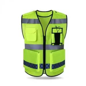형광 조끼 안전 작업복 메쉬 (WFKAQHU)