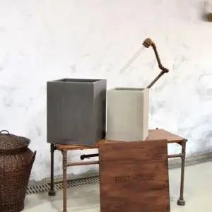 2개셋트.모던시멘트 테라스톤 사각화분33x42/26x36cm (WFKAD8H)