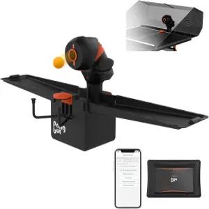 그물이 달린 PONGBOT 탁구 로봇 자동 기계 E-Pad/APP 제어 396개의 미리 저장된 공 궤적 프로그래밍 가능한