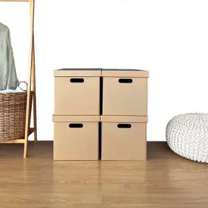 뚜껑형 종이 박스 옷장 정리함 대형 보관함 이사 수납