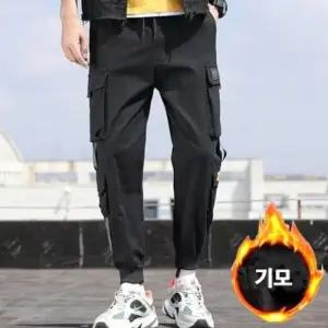 허리밴딩 카고팬츠 조거팬츠 방한복 겨울바지 기모바지 기모안감 카고바지
