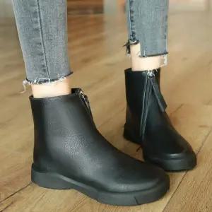 굽낮은 여성 앵클부츠 1218 WB24699