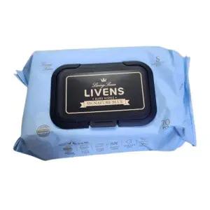 리벤스 시그니처 블루 물티슈  70매 x 10팩