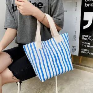 블루 캔버스백 데일리 캐주얼 패션 가방 (WFKAXSU)