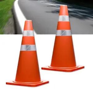 주차금지 도로용 라바콘 고무 안전 표지판 공사 꼬깔 (WFKAVKF)