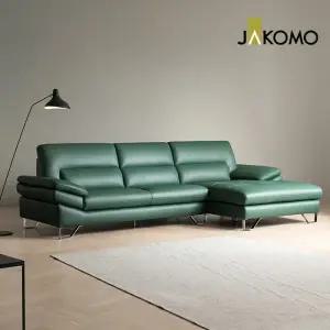 [자코모][장기무이자][신세계상품권 2만 증정] 다니엘 4인 카우치형 천연면피 소가죽 소파