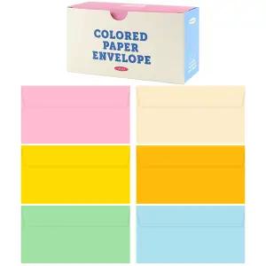 72매 색지 봉투 편지지 세트 컬러 용돈 편지 단체이벤트 선물 포장지