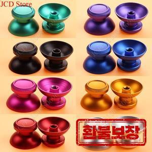 PS4 Slim/Pro/Xbox One 슬림 컨트롤러 용 1 쌍 알루미늄 금속 3D 아날로그 조이스틱 엄지 스틱 그립 캡 교