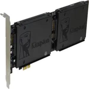 Sedna - PCI Express Quad 2.5인치 SATA SSD 컨트롤러 카드(전원 회로 내장 전원 커넥터 필요