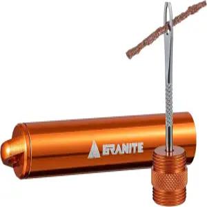 화강암 봉합 타이어 플러그 키트 2개의 플러그가 장착된 소형 튜브리스 플랫 자전거 수리 산악 및 로드