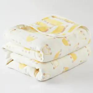 사계절용 집순이 여름 거즈 면 싱글 더블 얇은 섹션 6겹 수건 담요 이불