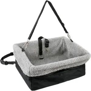 최대 15파운드의 반려동물 반려견 부스터 시트 패딩 쿠셔닝 조절 가능한 스트랩 금속 프레임 인클로저 몇