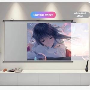 다후이 100인치 프로젝터 스크린 16:9 4K HD 1080 벽걸이 영화 가정용 홈 오피스 HY300300 전용