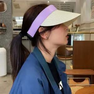 시원한 쿨니스 돌돌이 썬캡 그늘 모자 퍼플 여름