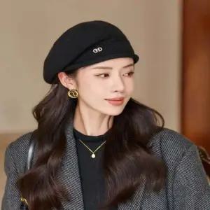 3컬러 장식 포인트 데일리 니트 베레모 빵모자