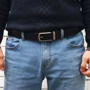 남자벨트 자동벨트 핀버클 가죽 페이크 블랙