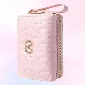 블랙 레드 여성 반지갑 학생 미니 카드수납 패션지갑 (WFKBF3K)