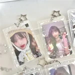 (골라가게)아크릴 포카홀더 글리터 카드홀더 키링 (WFKBA31)