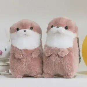 [하프클럽/]어뮤즈 수달 가방 인형 키링 귀여운 효달이 애착 봉제 작은 동물