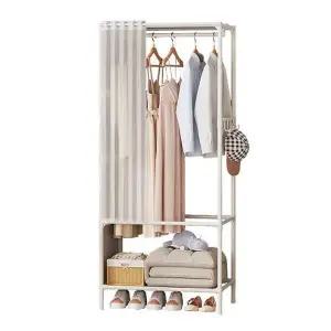[하프클럽/]후크형 스탠드 옷걸이 정리함 겉옷 수납 높이 조절 가능한