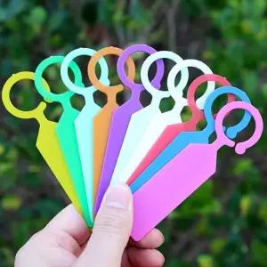 나무 걸이형 식물 이름표 라벨 화단 화분 원예 10개 (WFKBQWZ)