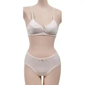 무지컬러 A컵 주니어 2단계 브라팬티세트 WFIPU55