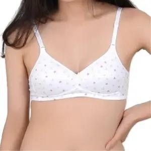 귀여운패턴 노와이어 2단계AA컵 주니어브라 WFIPU86