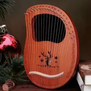 19음리라하프 리라하프악기 초보자 19음 취미 하프케이스세트 19음계 (WFKBBGX)