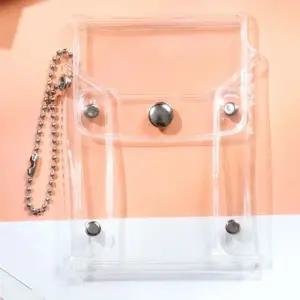 세로형 PVC 카드지갑 명함 홀더 학생증 소품 보관 (WFKBRHY)