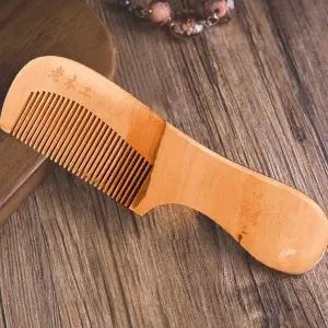 나무빗 엉킴방지 부드러운 빗질 헤어 관리 브러시 (WFKBRHP)