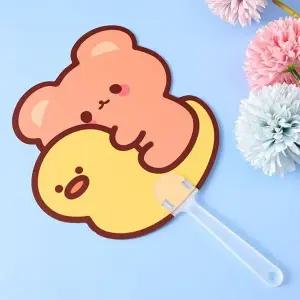 휴대용 양면 캐릭터 손부채 여름 여행 더위 휴대 (WFKBRN7)