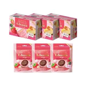 프리미엄 가나 쿠키 베리 67g x3개+랑드샤 치즈 베리 91g x3개