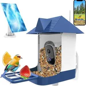 10000종 이상의 야생 조류 종을 식별하고 선명한 영상을 제공하는 영구 AI가 탑재된 카메라 야외용 태양열