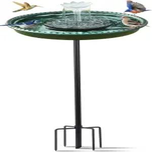 벌새 분수 이아비보 태양열 조류 목욕 5개의 가지 안정적인 스타일리시한 디자인 야외 잔디 파티오 마당