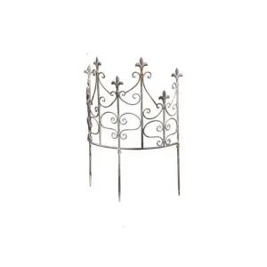 빈티지 화단 울타리 브래킷 넝쿨 유럽식 철제 반원형 난간