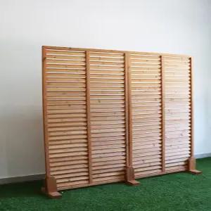 야외 대나무 인조 사생활보호 60x90cm 울타리 야외정원 가림막 휀스 오렌지 중형