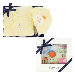 갤러리아 (말띠출산,백일,조카옷)두기코튼모달바디슈트+딸랑이5종세트(A1A-1