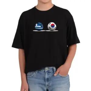 반팔티 한국 그리스 올림픽 국기 다양한색상 전사이즈 (WFKC7OQ)