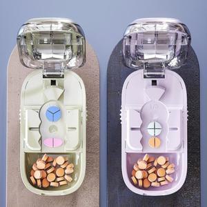 최신 알약 커터 반쪽  3분의 1 분할 케이스를 위한 휴대용 조절  정확한 타블렛 분배기