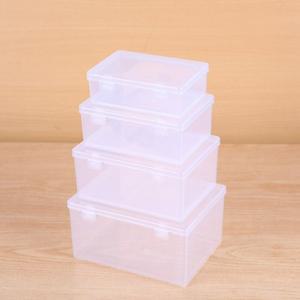 1PC 투명 PP 듀얼 고정 디스플레이 상자 보석 박스 아트 DIY 부품 도구