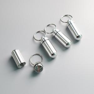 미니 휴대용 알약 케이스 상자 방수 알루미늄 정제 병 의학 비타민 생선 오일 박스  보관