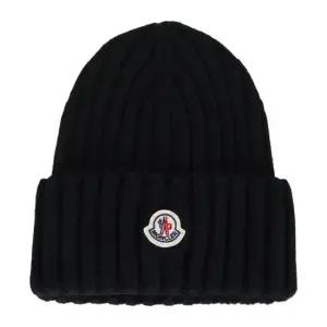 26SS 로고 울 비니 블랙 3B00036 A9327 999