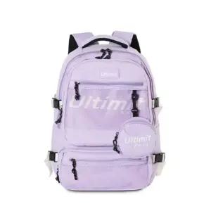 고품질 학생 커플 파우치 책가방 백팩 가방 퍼플 고등학생백팩 (WFKDXPX)