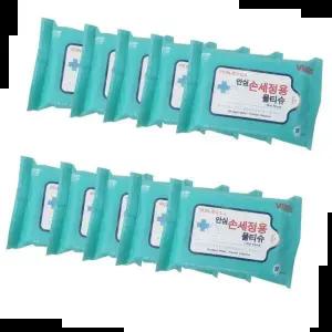 손세정 안심 손세정용 물티슈 손소독티슈 100개(한박스) 20매